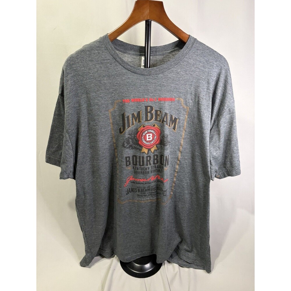 Jim beam Tultex Cotton Blend 2XL Short Sleeve Gray
